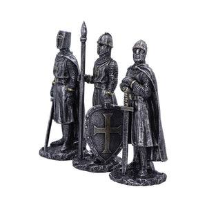 Crusader Knights of the Realm Gothic Figurines Medieval Warrior Statue Templar