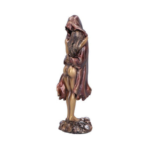 Metallic Reaper Hugging Woman Ornament Gothic Bronze Figurine 26cm Grim Reaper Statue