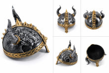 Load image into Gallery viewer, Dragon Engraved Viking Helmet Ornament Nordic Warrior Medieval Home Display          Figure
