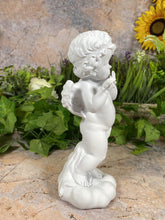 Load image into Gallery viewer, Musical Cherub Resin Statue - Angelic Flute Player Figurine - Inspirational Home Decor - Elegantly Boxed for Gifting

