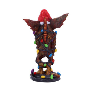 Gremlins Mohawk Figurine + Fairy Lights Christmas Horror Movie Statue Decor