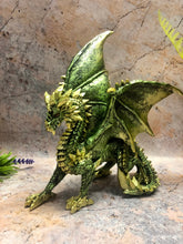 Load image into Gallery viewer, Fierce Green Dragon Statue Gothic Dragons Collection Fantasy Sculpture Hand Made from Quality Designer Resin-OsirisTradingUK
