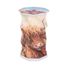 Load image into Gallery viewer, Highland Cow Foldable USB LED Lamp Rechargeable Origami Light Rustic Decor
