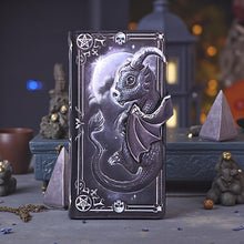 Load image into Gallery viewer, Lucifly Gothic Embossed Purse Moon Design Wallet Cult Cuties Dark Fantasy Gift
