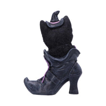 Load image into Gallery viewer, Mischievous Familiar Black Cat Figurine Witch Shoe Ornament Gothic Wiccan Decor
