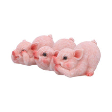 Load image into Gallery viewer, Three Wise Pigs Figurines Hear No, See No, Speak No Evil Cute Pig Ornaments Gift
