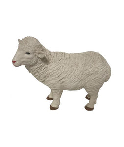 Small Standing Sheep Figurine Statue Lamb Garden Ornament Farm Lawn Decoration Patio Sheep Sculpture