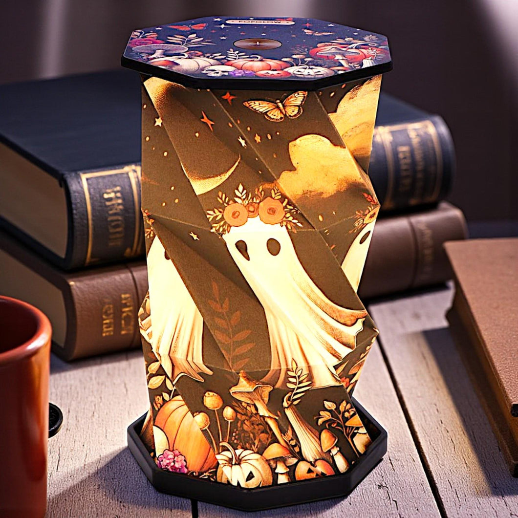 Halloween Ghost Lamp Foldable LED Night Light Harvest Haunting Decoration