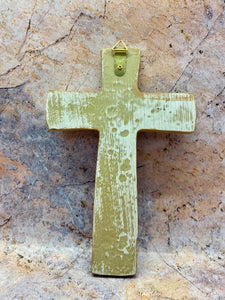 Sacred Resin Holy Trinity Wall Cross - 20cm Spiritual Crucifix with Divine Figurines, Religious Home Decor, Blessed Wall Hanging-OsirisTradingUK