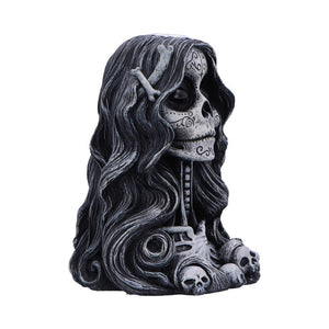 Gothic Skull Backflow Incense Burner Day of the Dead Cone Holder Halloween