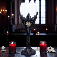 Load image into Gallery viewer, Fantasy Gothic Raven Chalice Goblet Skull Wing Design Drinkware Halloween Gift
