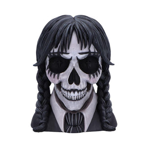 Dark Gothic School Girl Skull Figurine  Alternative Home Decor Collectible Halloween Horror