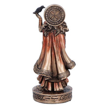 Load image into Gallery viewer, Small Morrigan Goddess Figurine Celtic War Deity Crow Statue Pagan Mythology
