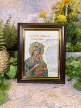 Load image into Gallery viewer, Divine Beauty Laminated Picture of Virgin Mary Our Lady of Perpetual Help Perfect Wall Decor-OsirisTradingUK
