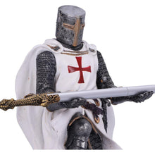 Load image into Gallery viewer, Medieval Knight Pen Holder | Templar Crusader Design | Unique Office Desk Accessory | Gothic Gift Idea
