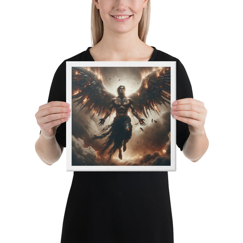 The Ascension of Lucifer Canvas Art - Captivating Mythological Wall Decor-OsirisTradingUK