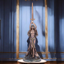 Charger l&#39;image dans la galerie, Lady of the Lake with Excalibur 33cm | Bronze Mythological Figurine
