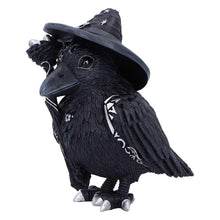 Load image into Gallery viewer, Cult Cuties Raven Witch Figurine Gothic Occult Crow Magic Collectible Ornament
