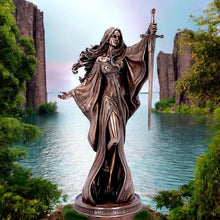 Load image into Gallery viewer, Lady of the Lake Enchantress Figurine Gothic Mythical Ornament Collectible Fantasy Statue
