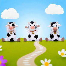 Load image into Gallery viewer, Three Wise Cows Figurine Set See No Hear No Speak No Evil Farm Yard Ornaments
