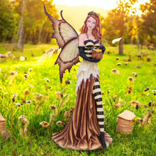 Laden Sie das Bild in den Galerie-Viewer, Large Fairy Figurine with Honey Pot Resin Fantasy Statue Mythical Ornament 45cm
