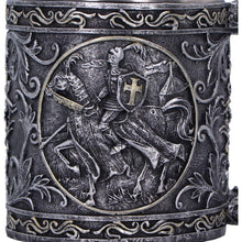 Load image into Gallery viewer, Medieval Knight Tankard Gothic Crusader Mug Templar Warrior Chalice Drinkware

