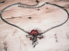 Load image into Gallery viewer, Elegant Aphrodite Tiara Hoop Necklace - Metal Hand Fasting Ceremony Choker with Rose Detail, Romantic Bridal Headpiece, Enchanting Jewellery-OsirisTradingUK

