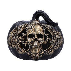 Gothic Pumpkin Ornament Halloween Horror Figurine Fantasy Statue Home Decor