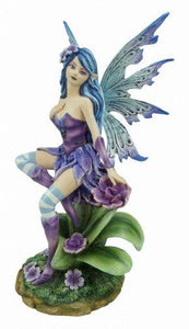 Exquisite Fantasy Fairy Figurine - 25.5 x 12 cm Resin Statue - Collectible Gothic Decor