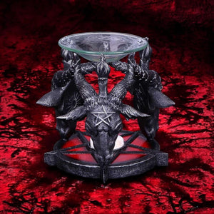 Witchcraft Ritual Oil Burner - Baphomet Gothic Altar Decor Occult Ornament