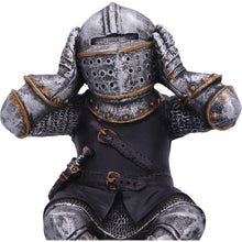 Load image into Gallery viewer, Medieval Knight Figures Shelf Sitters Set Gothic See No, Hear No, Speak No Evil
