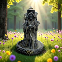 Load image into Gallery viewer, Triple Moon Goddess Incense Burner | Wiccan Backflow Resin Holder 15.5cm Witch Decor
