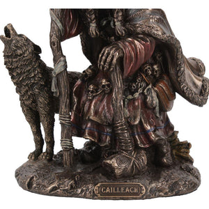 Cailleach Celtic Goddess Bronze Figurine Winter Goddess Statue Gothic Ornament