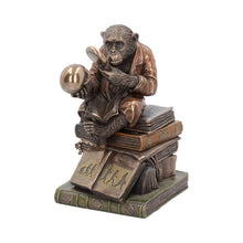 Load image into Gallery viewer, Evolution Theory Chimp Ornament Darwin Scholar Statue Bronze Scientific Display
