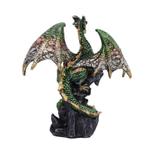 Load image into Gallery viewer, Fantasy Dragon Sculpture Guardian of Eggs Figurine Gothic Metallic Accents decor
