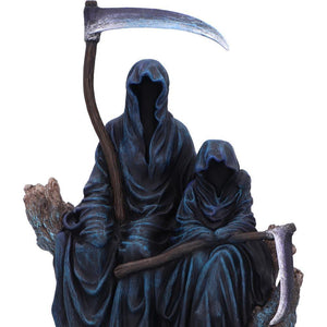 Dark Reaper & Child Figurine Gothic Horror Fantasy Home Decor Halloween Statue