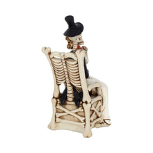 Load image into Gallery viewer, Gothic Bride &amp; Groom Wedding Figurine | Eternal Love Skeleton Couple Ornament
