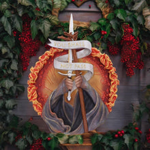 Load image into Gallery viewer, LOTR Gandalf Fantasy Wall Plaque You Shall Not Pass Collectible Gothic Art 30.5 cm
