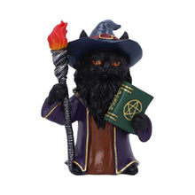 Load image into Gallery viewer, Magical Sorcerer Cat Figurine Wizard Ornament Wiccan Gothic Gift Witchcraft Decor
