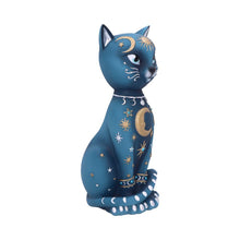 Load image into Gallery viewer, Mystical Celestial Cat Statue Moon Phase Kitty Figurine Astrology Inspired  Decor
