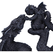 Load image into Gallery viewer, Mother Dragon and Dragonling Figurine Gothic Resin Collectible Statue 22cm Ideal Gift
