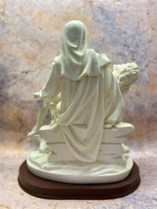 Sacred La Pieta Fine Art Replica, Resin Michelangelo Inspired Sculpture, Spiritual Christian Decor, Serene Madonna and Child Figurine-OsirisTradingUK