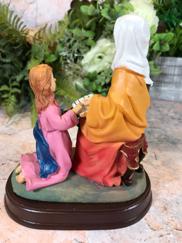 Saint Anne Hand Crafted Resin Statue Catholic Saint Sculpture Religious Santa Ana Ornament Figurine-OsirisTradingUK