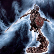 Load image into Gallery viewer, Bronze Norse Valkyrie Warrior Figurine Female Viking Goddess Mythology Statue
