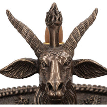Laden Sie das Bild in den Galerie-Viewer, Baphomet Backflow Incense Burner - Occult Gothic Witchcraft Altar Ornament 13cm
