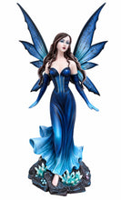 Charger l'image dans la galerie, Midnight Blue Crystal Fairy Figurine 46cm Gothic Fantasy Statue Ornament Decor
