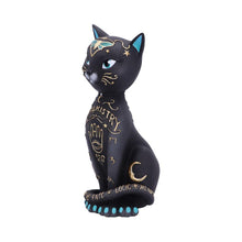Load image into Gallery viewer, Gothic Palmistry Cat Statue Wiccan Mystical Figurine Astrology Witch Home Decor
