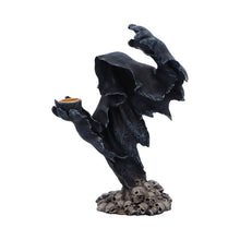 Load image into Gallery viewer, Dark Reaper Candle Stand Gothic Horror Skull Pile Sculpture Halloween Decor
