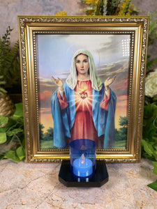 Divine Grace Immaculate Heart of Mary Religious Catholic Electric Altar 30 cm-OsirisTradingUK