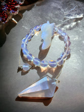 Load image into Gallery viewer, Opalite Angel, Bracelet &amp; Dowsing Pendulum Set - Serene Energy Healing Collection-OsirisTradingUK
